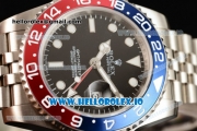 Rolex GTM-Master II 2836 Automatic Steel Case with Black Dial Dots Markers and Steel Bracelet