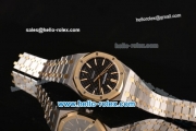 Audemars Piguet Royal Oak Swiss ETA 2824 Automatic Two Tone Case with Two Tone Strap and Black Grid Dial - 1:1 Original