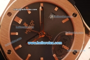 Hublot Classic Fusion Swiss ETA 2824 Automatic Rose Gold Case with Brown Dial and Black Leather Strap-1:1 Original