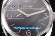 Panerai Radiomir 1940 Clone Panerai P.2002/1 Manual Winding Steel Case with Black Dial and Stick/Arabic Numeral Markers (KW)