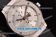 Hublot Classic Fusion Shawn Carter Asia 6497 Manual Winding Steel Case with Silver Dial and Stick Markers