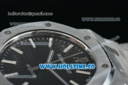 Audemars Piguet Royal Oak Swiss ETA 2824 Automatic Full Steel with Black Dial and Stick Markers - 1:1 Origianl (ZF)