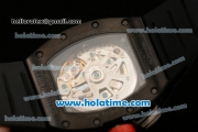 Richard Mille Felipe Massa Flyback Singapore Grand Prix Chrono Swiss Valjoux 7750 Automatic PVD Case with Skeleton Dial and Black Rubber Bracelet