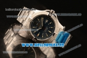 Breitling Colt Swiss ETA 2824 Automatic Steel Case/Bracelet with Blue Dial and Stick Markers