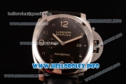 Panerai Luminor Marina 1950 3 Days PAM 359 Clone P.9000 Automatic Steel Case with Black Dial and Black Leather Strap (SF)