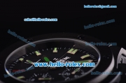 Hublot Big Bang Swiss Valjoux 7750 Automatic Movement PVD Case with Black Dial - Green Markers