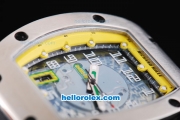 Richard Mille RM 005 with Yellow-Black Dial and White Number Marking