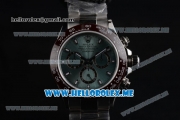 Rolex Daytona Swiss Valjoux 7750 Automatic Stainless Steel Case/Bracelet with Green Dial and Stick Markers