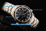 Omega Seamaster Swiss ETA Automatic Movement ETA Case with Black Dial and SSband