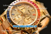 Rolex Daytona Rainbow EF Clone Rolex 4130 All Diamond Dial (EF)