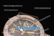 Ball Engineer Hydrocarbon Spacemaster Captain Poindexter Date-Day Miyota 8205 Automatic Steel Case with Black Dial and Yellow Stick/Arabic Numeral Markers