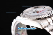 Rolex Datejust Automatic Movement White Dial with Silver Roman Markers and SS Strap