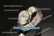 Cartier Ballon Bleu De 9015 Auto Steel Case with White Dial and Steel Bracelet