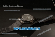 Hublot Classic Fusion 9015 Auto PVD Case with Black Dial and Black Leather Strap