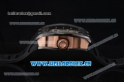 Richard Mille RM052 Miyota 9015 Automatic PVD/Rose Gold Case with Skull Dial and PVD Bezel Black Rubber Strap