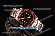 Tudor Heritage Black Bay Swiss ETA 2824 Automatic Steel Case/Strap with Red Bezel and Black Dial - 1:1 Original