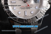 Rolex Yacht-Master 40 Swiss ETA 2836 Automatic Stainless Steel Case/Bracelet with Grey Dial and Dot Markers