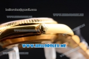 Rolex Day-Date II Clone Rolex 3135 Automatic Yellow Gold Case/Bracelet with Yellow Gold Dial and Stick Markers (BP)