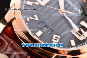BlancPain L-Evolution Automatic 8 Days Miyota 9015 Automatic Rose Gold Case with Black Dial and White Markers (G5)