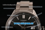 Tag Heuer Carrera Calibre 5 Automatic Swiss ETA 2824 Automatic Full Steel with Black Dial and Stick Markers