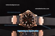 Ulysse Nardin Maxi Marine Diver Asia ST25 Automatic Rose Gold Case with Black Rubber Strap and Black Dial