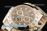 Rolex Daytona II Chronograph Swiss Valjoux 7750 Automatic Movement Full Steel with Black Dial and White Markers