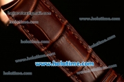 Patek Philippe Grand Complication ST25 Automatic Rose Gold Case with White Dial and Brown Leather Strap - ETA Coating