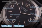 Panerai Luminor Base PAM 000G Swiss ETA 6497 Manual Winding Movement PVD Case with Black Dial - 1:1 Original