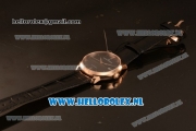 Girard Perregaux 1966 9015 Auto Rose Gold Case with Black Dial and Black Leather Strap