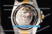 Rolex Submariner Clone Rolex 3135 Automatic Two Tone Case/Bracelet with Black Dial and Dot Markers - 1:1 Original