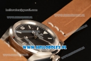 Rolex Explorer Tiffany & Co Steel Case 2813 Auto with Black Dial and Brown Nylon Strap