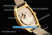 Breguet Heritage Asia Automatic Yellow Gold Case White Dial With Roman Numeral Markers Brown Leather Strap