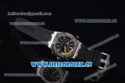 Audemars Piguet Royal Oak Offshore Diver Chrono Clone AP Calibre 3126 Automatic Steel Case with Black Dial Stick Markers and Black Rubber Strap - 1:1 Original (ZF)