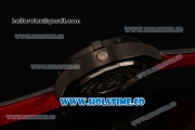 Breitling Avenger Skyland Chrono Swiss Quartz PVD Case with Red/Black Nylon Strap and Black Dial