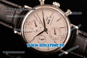 IWC Portofino Chrono Swiss Valjoux 7750 Automatic Steel Case with White Dial and Stick Markers