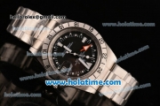 Rolex Explorer II Vintage Asia 2813 Automatic Full Steel with Black Dial and White Markers