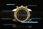 Breitling Chronospace Chronograph Quartz Steel Case with Black Dial and Black Rubber Strap