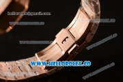 Audemars Piguet Royal Oak Clone Calibre AP 3120 Automatic Full Rose Gold with White Dial and Stick Markers (EF)