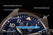 IWC Pilot’s Watch "Le Petit Prince" Best Edition Chrono Swiss Valjoux 7750 Automatic Steel Case with Blue Dial and White Arabic Numeral Markers