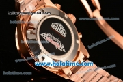 Tag Heuer Carrera Ferrari Chrono Miyota OS20 Quartz Full Rose Gold with White Dial and Stick Markers