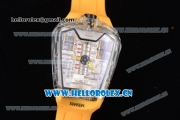 Hublot MP-05 Laferrari Sapphire Limited Edition1 Miyota 8205 Automatic Sapphire Crystal Case Skeleton Dial and Yellow Rubber Strap