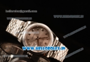 Rolex Datejust 37mm Swiss ETA 2836 Automatic Steel Case with Jubilee Steel Bezel Sliver Dial Diamond Steel Bracelet