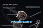 Audemars Piguet Jules Audemars Skeleton Tourbillon Asia ST25 Automatic Steel Case Black Dial Roman Numeral Markers and Black Leather Strap