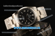 Rolex Explorer Cartier Steel Case Asia Auto with Black Dial and Steel Bracelet