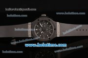 Hublot Big Bang Chrono Clone Hub4100 Automatic Ceramic Case with Black Rubber Strap and White Stick Markers (TW)