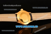 Rolex Cellini Time Asia 2813 Automatic Yellow Gold Case with Black Dial and Stick Markers