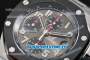 Audemars Piguet Royal Oak Offshore Doha Limited Edition Chrono Swiss Valjoux 7750 Automatic Steel Case with Black Dial and White Arabic Numeral Markers - 1:1 Original (J12)