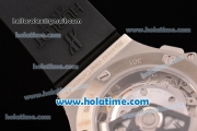 Hublot Big Bang Chrono Clone HUB4100 Automatic Steel Case with Black Rubber Strap and Black Dial - 1:1 Original