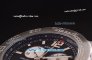 Breitling Colt Chronograph II Chronograph Miyota Quartz Steel Case and Strap with Black Dial