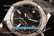 Breitling Avenger II GMT Black Dial With Swiss ETA 2836 Automatic Black Rubber Strap Best Edition A32390111B2S2